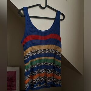 Knitted sheer tank top
